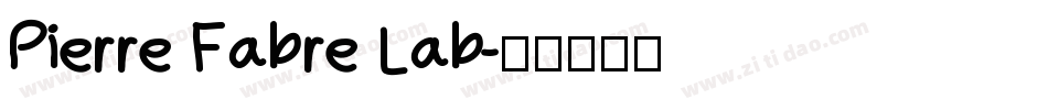 Pierre Fabre Lab字体转换